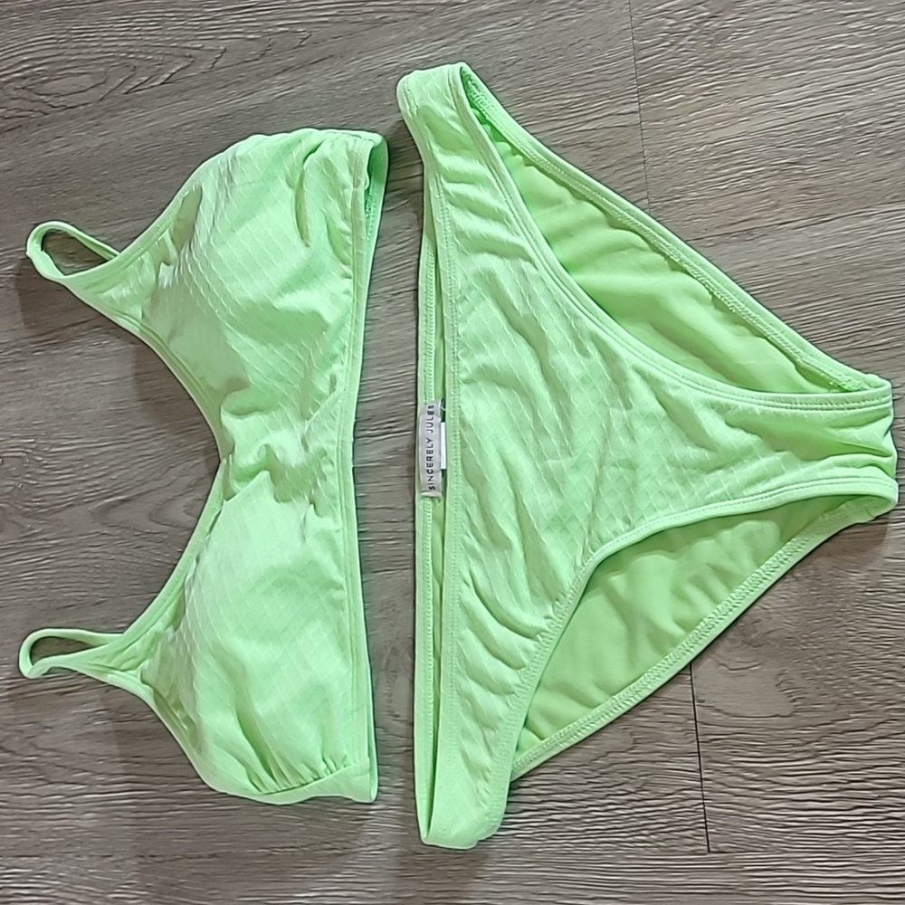 Sincerely Jules Large . Green neon.